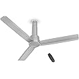 Havells 1200mm Elio BLDC Ceiling Fan | Remote Controlled, High Air Delivery Fan | 5 Star Rated, Upto 60% Energy Saving, 2+1* Year Warranty | (Pack of 1, Grey)
