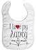 Image is Everything - I love my Aunty this much - Baby, Toddler, Feeding Bib, White