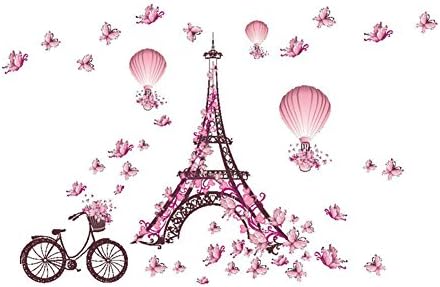 LUVCALS Home Decor Bedroom Removable Paris Eiffel Tower Art Decal Wall Sticker DIY Mural