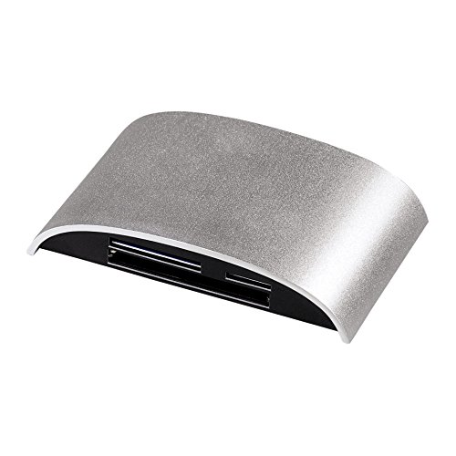 Hama Premium Kartenleser "Pro", Aluminiumgehäuse,  (u.a. micro SD/SDHC, SD/SDHC, CF Typ I, MMC, USB 3.0), silber