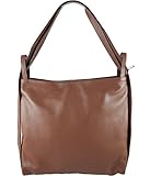  Freyday 2in1 Damen Handtasche Rucksack Designer Luxus Henkeltasche aus 100% Echtleder (Braun)