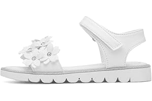 Walkright Florian Girls White Flower Sandal