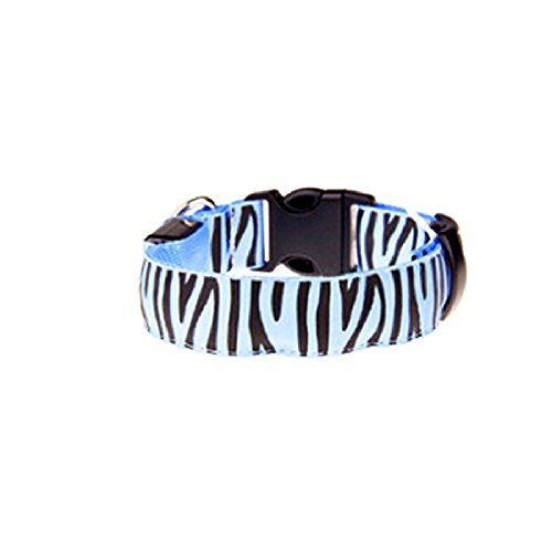 Led-Zebra-Stripe-Flashing-Pet-Dog-Collar-Leash-Harness-Buckle-Neck-Adjustable-Neck-Strap-Safety