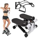 Mobee İpli Fitness Stepper Egzersiz Aleti Total Body Twister Crosstep Step Siyah