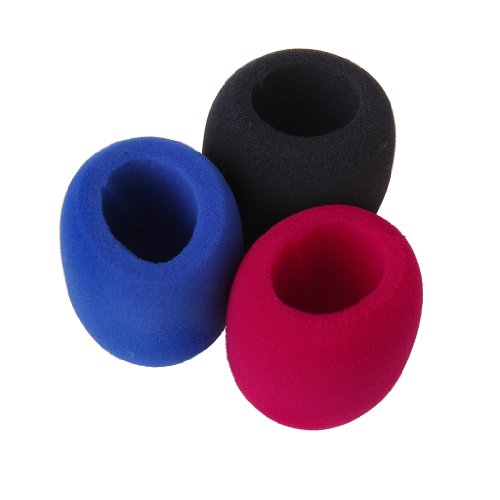 2pcs Funas Protectoras para Micr  fono Fundas de Espuma para Mic de Color Azul