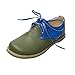 Produktbild ZEELIY Damen Schuhe Wildleder Flach Derby Vintage Oxfords Wingtip Schnürhalbschuhe Bequem Business College Casual Sneaker(43,Blau)