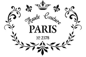CFSUPPLIES A4 Stencil Shabby Chic, French, Furniture, Fabric, Glass, Reusable Mylar (59)