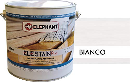 ELE STAIN PRO 2,5lt | Impregnante per legno all'acqua (Bianco)