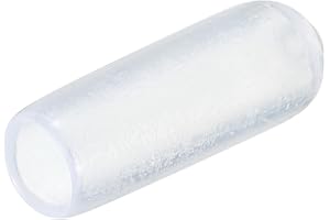 QUARKZMAN 200 st gummiändkåpor 5 mm (3/16 tum) ID vinyl PVC runt ändlock skydd skydd anordningar för skruvgänga klar