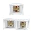 Produktbild Ideal Verona Glas Bilderrahmen 10x15 cm 13x18 cm 15x20 cm Bilder Gebogen Foto Rahmen: Farbe: Silber Quer | Format: 2X 10x15