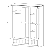 roba 1633587 Kleiderschrank ‚Dreamworld 3‘, 3-türig, weiß - 4