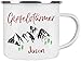 Produktbild Cadouri Camping Emaille Tasse » Gipfelstürmer « Kaffeetasse Campingbecher Outdoortasse  personalisiert  mit Wunschname - 300 ml