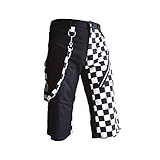 Shorts mit Taschen Nix Gut - Karo, Short, Farbe: Schwarz, Größe 32