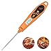 Produktbild Digitales Lebensmittel-Thermometer zum sofortigen Ablesen von Fleisch-Thermometer, faltbarer Sonde, mit Temperaturalarm für Küchengrills