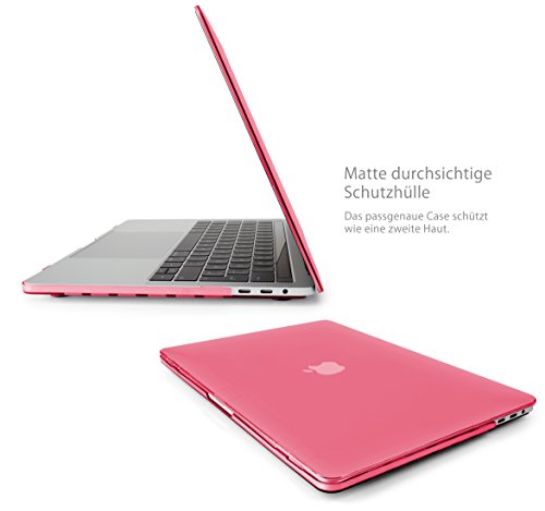 MyGadget MacBook Pro 13 Zoll *Matt* Case – Model mit / ohne Touchbar Ende 2016 (A1706 / A1708) Plastik Mac Hülle Schutzhülle Hartschale Cover (Rosa) - 4