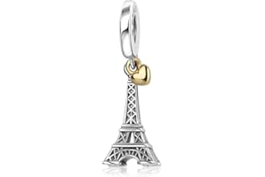 Lkwidi Femme Charms-Famille amour animaux Argent Sterling 925 Pendentif avec Zircon Cubique pour Bracelet