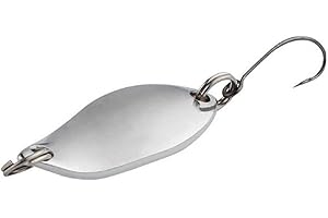 Predilures 3 X 5g CHROME Mini Spoon style metal spinners single hook Trout Perch Chub Lure (CHROME)