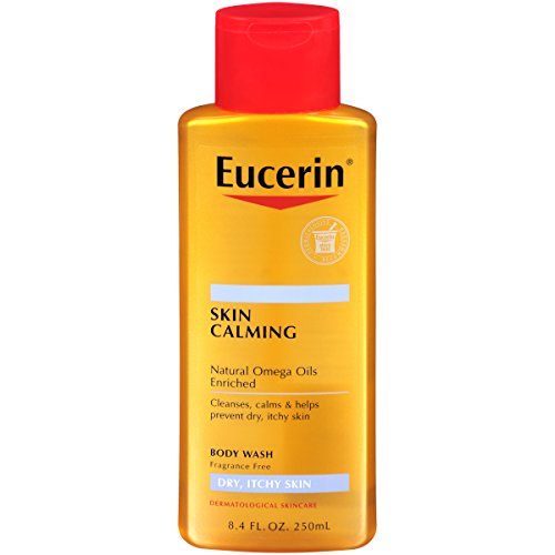 Eucerin Skin Calming Dry Body Wash Oil, Fragrance Free, 8.4-Ounce Bottle (Pack Of 3)