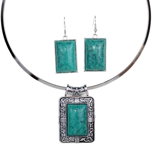 YAZILIND rectángulo Vintage diseño pendiente de la joyería pl