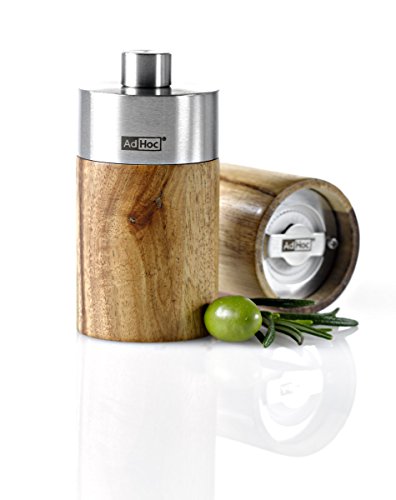 Pfeffer- oder Salzmühle WILLI, Ceramic Mahlwerk CeraCut®, Edelstahl/Akazienholz, D: 4,2 cm, H: 8,2 cm Pepper or salt mill WILLI, high-efficiency grinder CeraCut®, stainless steel/acacia wood, D: 4,2 cm, H: 8,2 cm [A] - 3