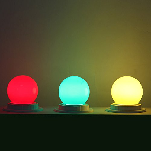Janecrafts 1 Stück 3 Watt E27 LED Tropfenlampe Glühlampefür Biergartenlichterkette Bunt - 7
