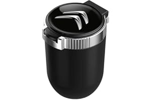EVANEM Cendrier de Voiture avec Lumière LED pour Citroen C4 C5 C3 C2 C4L C6 Picasso Saxo C-Elysee,Auto Logo Cigarette Cigar Container Stockage Ordures Coin Stockage Tasse Fournitures de Voiture