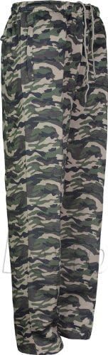 Mens Camouflage Jogging Bottoms Army Camo Tracksuit Bottoms Open Hem