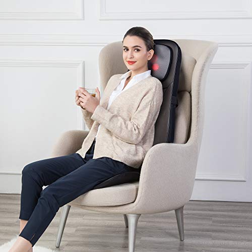 SNAILAX Fauteuil Massant Shiatsu Coussin de Massage Dos avec Fonction Chaleur - Siege Massant pour le massage du cou et du dos pour le bureau à domicile SNAILAX Fauteuil Massant Shiatsu Coussin de Massage Dos avec Fonction Chaleur - Siege Massant pour le massage du cou et du dos pour le bureau à domicile
