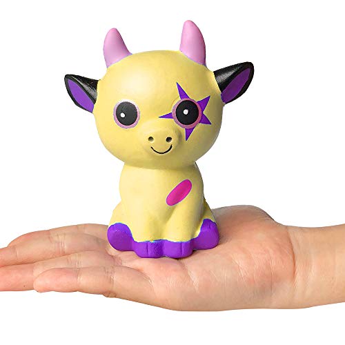 Preisvergleich Produktbild Yazidan Squishies EIS Langsames Aufstehen Schlüsselbund Entspannung Spielzeuge Matschig Obst Für Kinde Squeeze weiche Bohnen Frei Flauschige Schleim Jumbo Spielzeug Schlamm Und Erwachsene(Gelb)