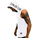 Produktbild Cloom Tank Top Herren Slim Fit Basic Camouflage Print Kurzarm T-Shirt mit Reißverschluss und Kapuze Tankshirt mit Print Unterhemden Ärmellos Muskelshirt Fitness Unterhemden Ärmellos (M, Weiß)