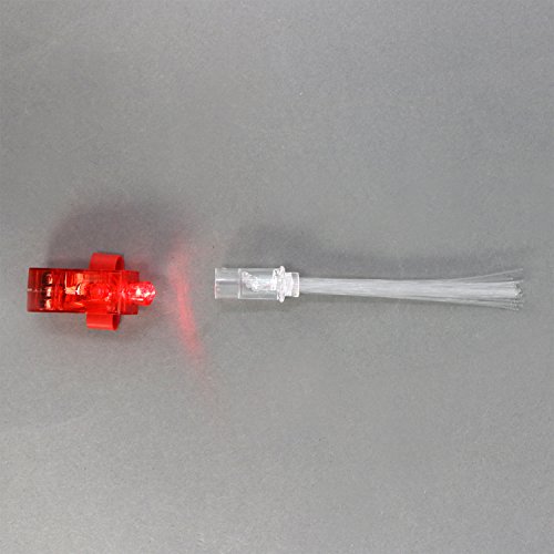 COM-FOUR® LED Fingerlichter mit leuchtendem Fiberglas im 8er-Set - 5
