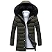 Produktbild 2018jyjm Weihnachten Herren Herbst Winter Casual Langarm solide Stehen reißverschluss Jacke top Bluse Herren Daunenjacke Übergangsjacke Basic Down Jacket, leicht gefütterte Steppjacke für