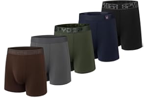 Spyder Mens Boxer Briefs 5 Pack Poly Spandex Performance Boxer Briefs Underwear