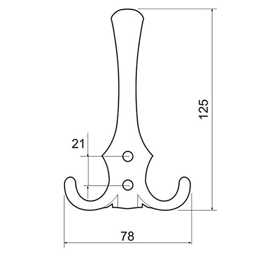 SO-TECH® Moderner Mantelhaken Huthaken Garderobenhaken - 2