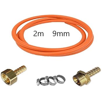 Gasschlauch-Anschluss Messing – 1/4" Links X 3/8" Links, Für Hochdruckschläuche