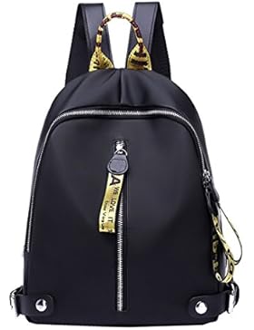 Milya Neue Mode Oxford Tuch Damen Rucksack Rucksackhandtasche mit Metall Element für Junge Dame Mädchen Damen...