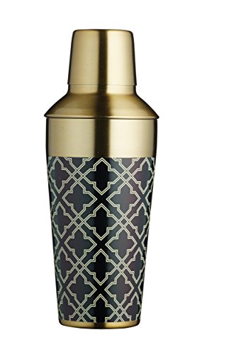 BarCraft Cocktail-Shaker Metall, 650 ml, Messing-Optik