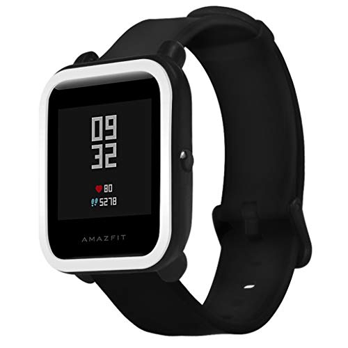 Preisvergleich Produktbild Skryo_ Uhren&Uhrenarmbänder Skryo Schutzhülle aus weichem Leder für Xiaomi Huami Amazfit Bip Youth Watch (Weiß)