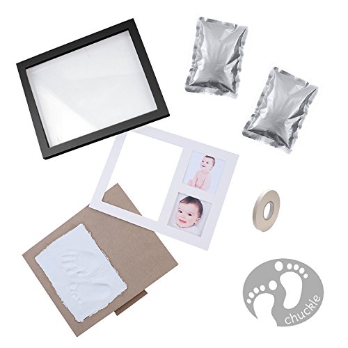 Wundervolles Hand & Fuß Abdruckset für Babys – mit einem wundervollen Premium Holzrahmen mit einer Acrylglas-Abdeckung aus hoher Qualität - 5