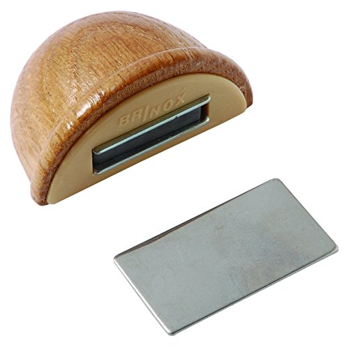 Brinox B78280Y Tope retenedor de madera con imán, Roble, 4.8x3.6x2.5 cm