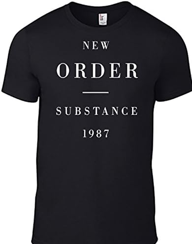 Brand New "NEW ORDER" Substance 1987 CD T Shirt - This New Order Tee is in BLACK (Med)