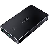 AUKEY Power Bank 20000mAh Portable Charger with Lightning and Micro-USB Input, Dual Ports 3.4A for iPhone X/ 8/ 7/ 6s, Samsung S8/ S8 Plus, iPad Air, Tablets