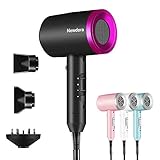 Newdora Professional Hair Dryer - 1200W Ionic and Ceramic - Three Replaceable Nozzles