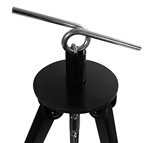 Gulaschkessel Gulaschtopf Set 15 Liter emailliert mit Deckel und Teleskop Dreibein 180 cm durch Kettenzug höhenverstellbar / Feuerkessel – Suppentopf – Outdoorkocher – Glühweintopf – Glühweinkessel - 2