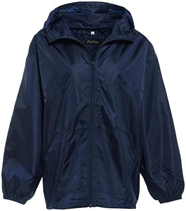 New Women's Raincoat Hooded Lightweight Rain Showerproof Jacket Mac