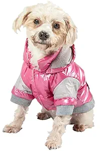 Sporty Vintage Aspen Pet Ski Jacket, Medium, Red