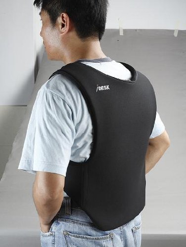 IDESK Rucksack-Weste für Laptops von 25,4-38,1 cm (10-15 Zoll), Schwarz / Grün - 2