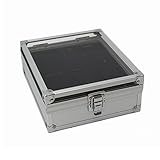 Koffer für Armbanduhren aus Aluminium für 6 Stück geeignet 19 cm