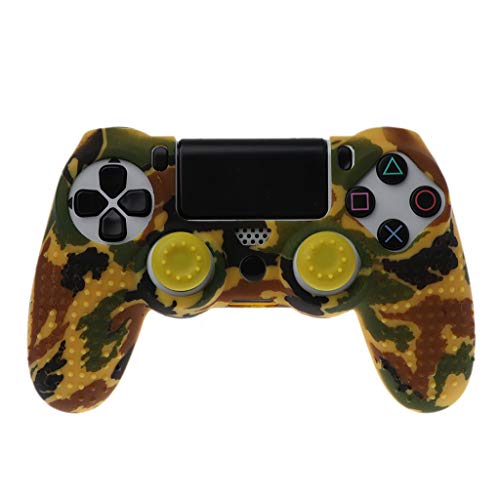 Preisvergleich Produktbild Baodanjiayou Schutzhülle für Playstation PS4 Controller, Silikon, Rutschfest, Tarnmuster