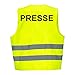 Produktbild Warnweste GELB Sicherheitsweste Weste Presse (Presse 1 Weste)